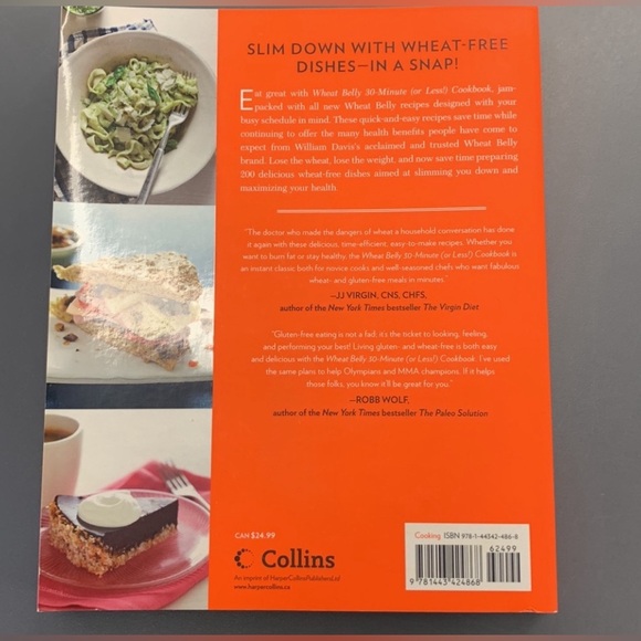 (3 for $20)Wheat Belly 30-minute (or less) Cookbook by William Davis MD GUC - Picture 2 of 5